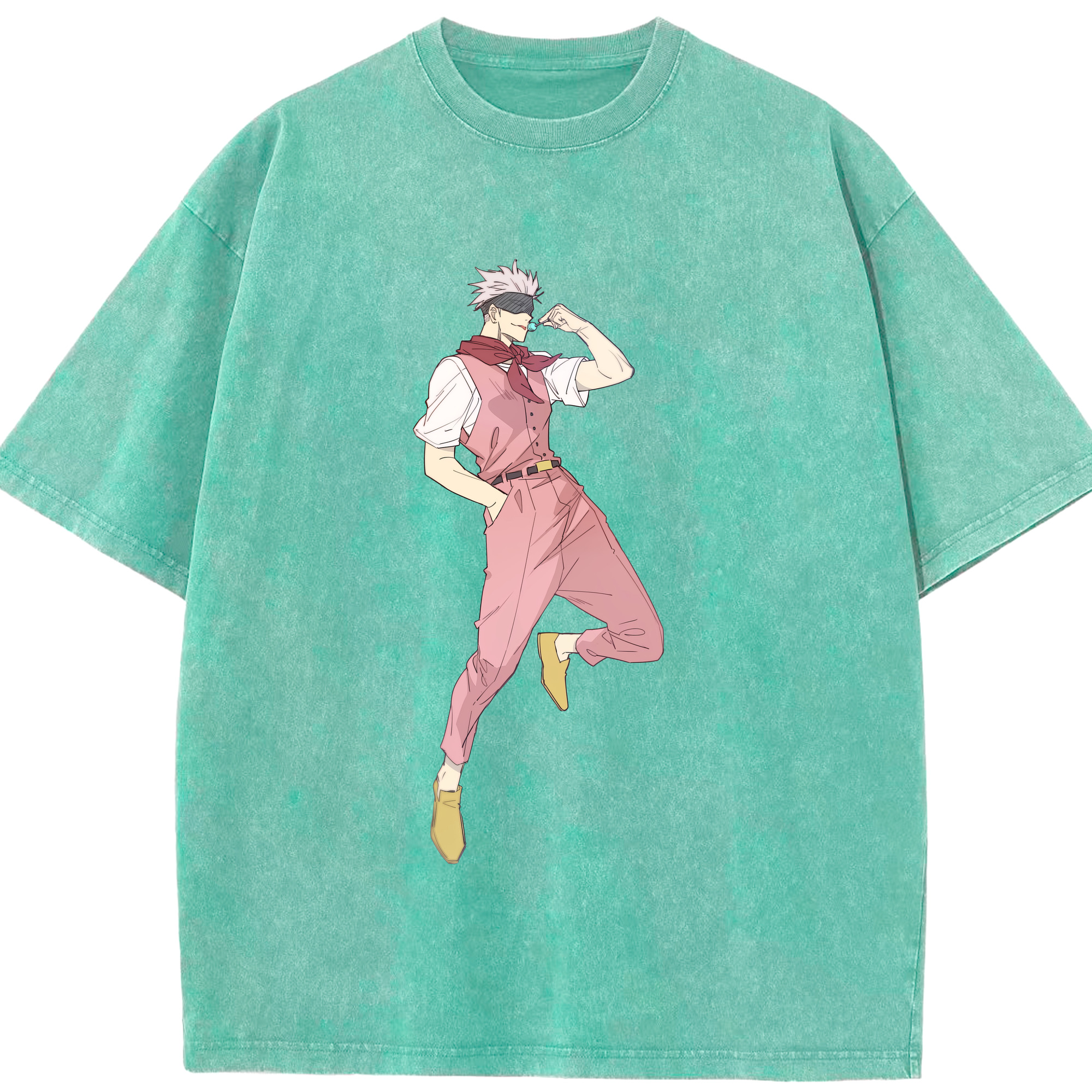 （画像用） 呪術廻戦 Jujutsu Kaisen 綿100% ヴィンテージ風 半袖Tシャツ（フロントプリント）